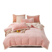 Load image into Gallery viewer, Winter Thickened Double-Layer Shell Velvet Blanket Quilt Cover Flannel Milk Fiber Fleece Cover Blanket
