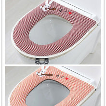 Load image into Gallery viewer, 3pcs soft Toilet Seat Cover Pads Summer Linen Four Seasons     Zipper
