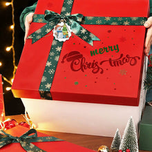 Lade das Bild in den Galerie-Viewer, 2x100pcs Kraft Paper Snowflake Shape Merry Christmas Cards Paper Tags with Hemp Rope tape
