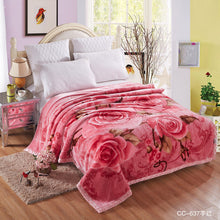 Lade das Bild in den Galerie-Viewer, Double Layer Laschel Blanket Thick Winter Warm Flannel Blanket Cover Blanket Coral Blanket Wedding Blanket
