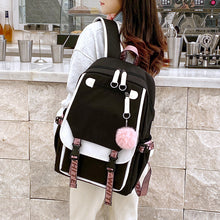 Load image into Gallery viewer, Backpack New Schoolbag Women's Thermal Transfer Oxford Cloth  Large Capacity Middle School Student Travel
