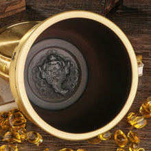 Load image into Gallery viewer, Ashtray Couplet Pot Bottom Golden Toad Shop Counter Decoration Back Pattern Landscape Ashtray
