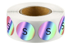 Load image into Gallery viewer, 2x500pcs Christmas Xmas Clothes Shoes and Hats Socks S M L XL XXL XXXL Laser Size Label Sticker tape
