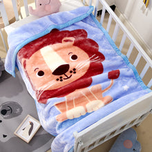 Lade das Bild in den Galerie-Viewer, Babies' Woolen Blanket Thick Double Layer Raschel Cartoon Extra Thick Autumn and Winter Small Cloud Blanket
