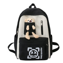 Load image into Gallery viewer, Backpack Casual Simple Women  Fresh Cute Fashion Junior High School shoulder bag
