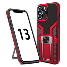 Load image into Gallery viewer, Black Red Full-Covered Silicone Phone Case for iPhone 13 mini /Pro
