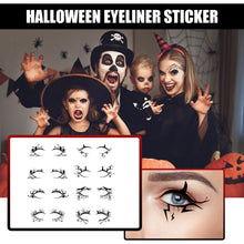 Load image into Gallery viewer, 2x Halloween Xmas Christmas Gifts Decoration Eelhoe Eyeliner Stickers Horror Fashion Party Makeup Tools
