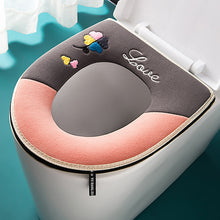 Load image into Gallery viewer, 3pcs Toilet Seat Cover Pads Home       Waterproof Zipper
