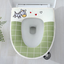 Load image into Gallery viewer, 3pcs Toilet Seat Cover Pads Summer Linen Four Seasons colorful Zipper
