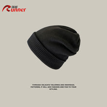 Load image into Gallery viewer, Warm Winter Knit Beanie Hats Thickened Earflaps Wool Simple Solid Color Pullover for Women Unisex
