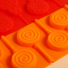 Load image into Gallery viewer, 2pcs Silicone Mold 6 Even Doughnuts Lollipop Mold Valentine&#39;s Day Chocolate Mold
