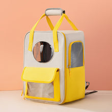 Load image into Gallery viewer, Cute Cat Bag Outdoor Portable Kitten Backpack Large Capacity Breathable Canvas Bag
