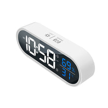 Load image into Gallery viewer, Smart Multi-Function Alarm Clock LED Display Black White Simple Digital Alarm Clock for Students
