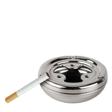 Load image into Gallery viewer, Ashtray Thickened Stainless Steel Ash Tray Lid Creative Trendy  Personalized Advertising round Ashtray
