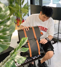 Lade das Bild in den Galerie-Viewer, Backpack Leather Men's Fashion Brand College Students Bag Computer Travel  Women
