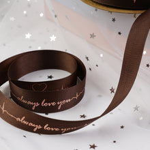 Lade das Bild in den Galerie-Viewer, 2 Rolls Christmas Packing Materials 14 Colors 2.5cm*45M Thread Ribbon Heartbeat ECG Flowers Gift Ribbon
