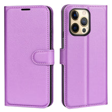 Load image into Gallery viewer, 9-Color Leather Flip Phone Case for iPhone 13
