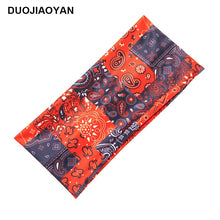Load image into Gallery viewer, 3PCs Fashion Printing Stretch Hair Band, Colorful Geometric Wide-Brimmed Sports Headband
