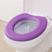 Load image into Gallery viewer, 3pcs Toilet Seat Cover Pads Cushion  Cushion Foam Paste Washable Cushion
