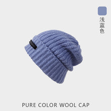 Lade das Bild in den Galerie-Viewer, Warm Winter Knit Beanie Hats Wool Hat Men 'S And Women 'S Japanese Closed Toe Autumn Unisex
