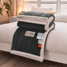 Load image into Gallery viewer, Milk Fiber Babe Cashmere AB Three-Layer Blanket Composite Blanket Thickened Bedroom Blanket
