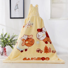 Lade das Bild in den Galerie-Viewer, Baby Blanket Cartoon Hug Blanket Double Layer Raschel Embossed Cloud Blanket Thickened Cloak
