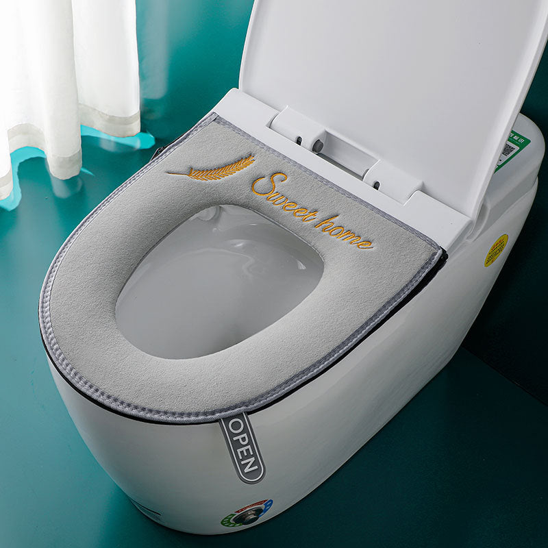 3pcs Toilet Seat Cover Pads Waterproof Plush Thicker     Zipper