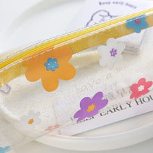 Lade das Bild in den Galerie-Viewer, 20 * 6cm Cute Simple Transparent PVC Printing Pencil Case Pencil Bag Pencil Case for Student Girl
