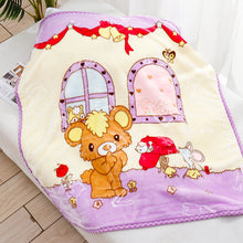 Lade das Bild in den Galerie-Viewer, Babies' Woolen Blanket Double Layer Spring and Autumn Photography Raschel Cartoon Small Cloud Blanket
