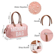 Lade das Bild in den Galerie-Viewer, Diaper Bags Mommy Bag 3-Piece Set Travel Portable Maternity Package Thermal Insulation Large Capacity
