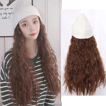 Load image into Gallery viewer, Warm Winter Knit Beanie Hats Wig Long Hair Hat Wig Autumn/Winter Fashion Women Unisex
