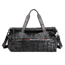 Load image into Gallery viewer, Large Capacity Graffiti Yoga Sports Bag with Shoe Position Leisure Travel Bag
