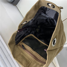 Lade das Bild in den Galerie-Viewer, Backpack travel Men Women Outdoor Travel Sports Water Bucket  Trend Canvas School shoulder bag
