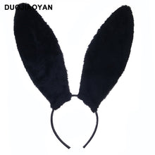 Lade das Bild in den Galerie-Viewer, 2x Halloween Xmas Christmas Gifts Decoration European and American New Soft Flannel Cat Rabbit Ears Hair Hoop
