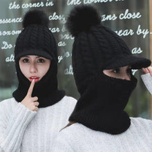 Lade das Bild in den Galerie-Viewer, Warm Winter Knit Beanie Hats Foreign Trade European and American  Solid Color Twisted Hat for Women Unisex
