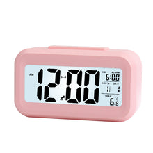 Load image into Gallery viewer, Smart Multi-Function Alarm Clock LED Display Rechargeable/Battery Color Alarm Clock

