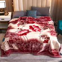 Lade das Bild in den Galerie-Viewer, Double Layer Laschel Blanket Thick Winter Warm Flannel Blanket Cover Blanket Coral Blanket Wedding Blanket
