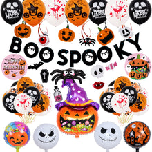 Lade das Bild in den Galerie-Viewer, 2x Halloween Xmas Christmas Gifts Decoration New Wansheng Aluminum Balloon Pumpkin Head Bat
