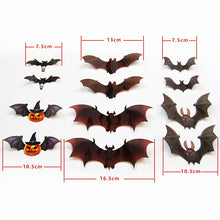 Lade das Bild in den Galerie-Viewer, 24PCs Halloween Wall Decoration 3D Colorful Bat
