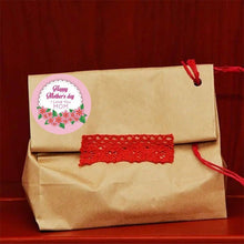 Load image into Gallery viewer, 2x500pcs Christmas Xmas HAPPY MOTHER&#39;S Day Mother&#39;s Day Stickers Fresh Pink Floral Label tape
