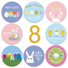 Load image into Gallery viewer, 2x500pcs Christmas Xmas Egg Chicken Rabbit Happy Easter Day Gift Self-Adhesive Labels Stickers tape
