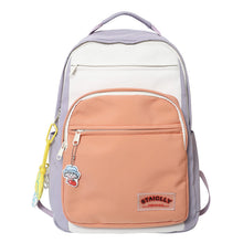 Load image into Gallery viewer, Harajuku Style Contrast Color Minimalist Girls' College Style Student Backpack Travel Backpack
