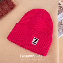 Load image into Gallery viewer, Warm Winter Knit Beanie Hats Autumn and Winter  Korean Style Embroidered Hat Unisex
