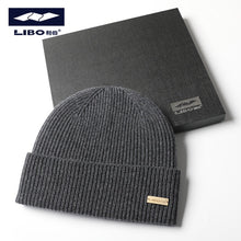 Load image into Gallery viewer, Warm Winter Knit Beanie Hats Solid Color Cashmere Wool Hat Men's Thickened Unisex
