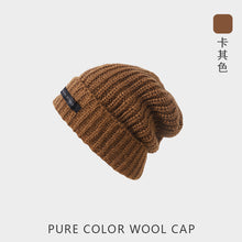 Lade das Bild in den Galerie-Viewer, Warm Winter Knit Beanie Hats Wool Hat Men 'S And Women 'S Japanese Closed Toe Autumn Unisex
