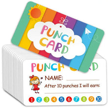 Load image into Gallery viewer, 2x500pcs Christmas Xmas Children&#39;s Toy Incentive Boy Girl Punch Card Card tape

