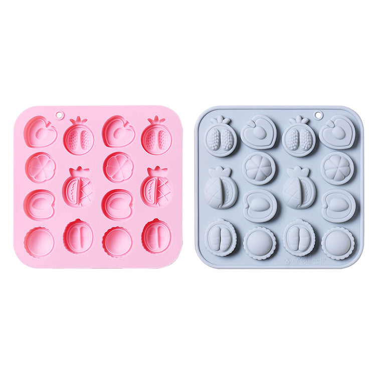 2PC Silicone Mold Half-Cut Fruit Silicone Mold Handmade Fondant Baking Chocolate