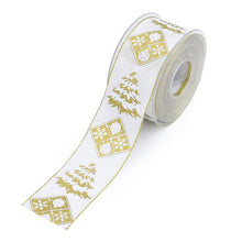 Load image into Gallery viewer, 2PCs Christmas Packing Materials Yarn-Dyed Jacquard 4cm Wide Christmas Meshbelt

