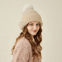 Load image into Gallery viewer, Warm Winter Knit Beanie Hats Women Autumn Adult Hair Ball Tapered Ear Protection Solid Color Woolen Unisex
