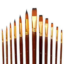 Load image into Gallery viewer, 12 PCs Nylon Hair Art Brush Long Brush Holder Watercolor Painting Brush
